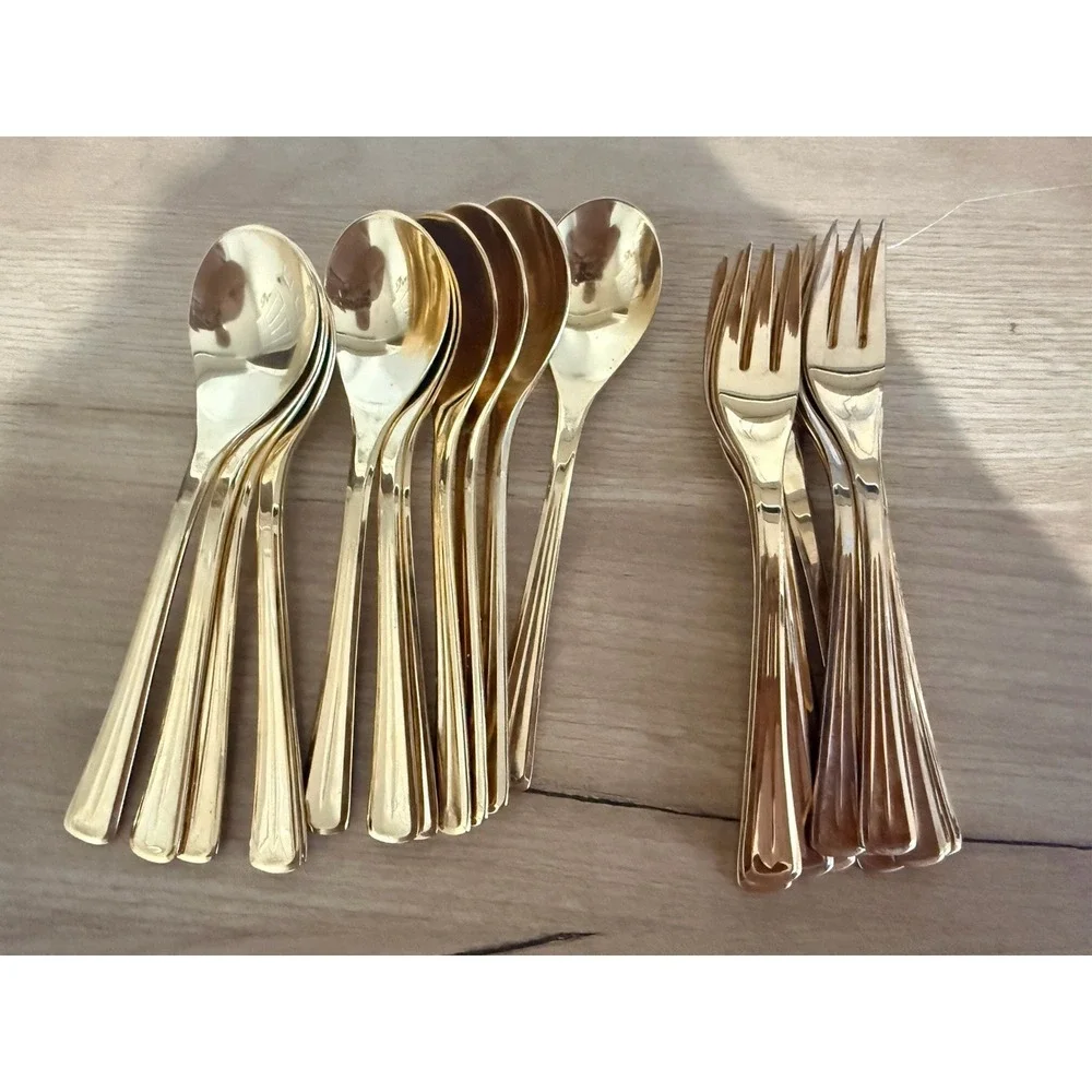 WMF Frasers‎ Cromargan 24K Gold Plated Flatware  24 Pieces